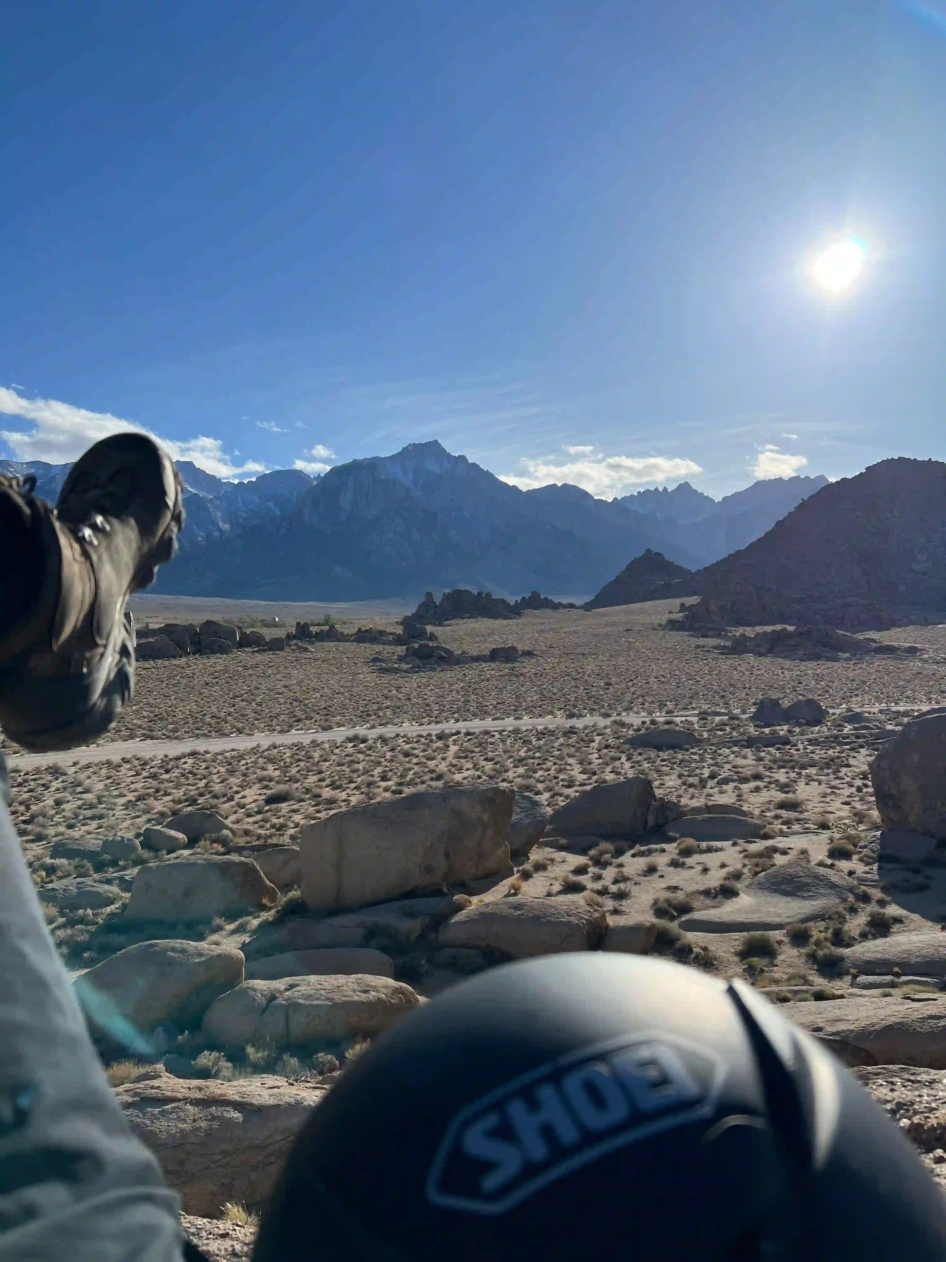 Me enjoying the view of Alabama Hills, California