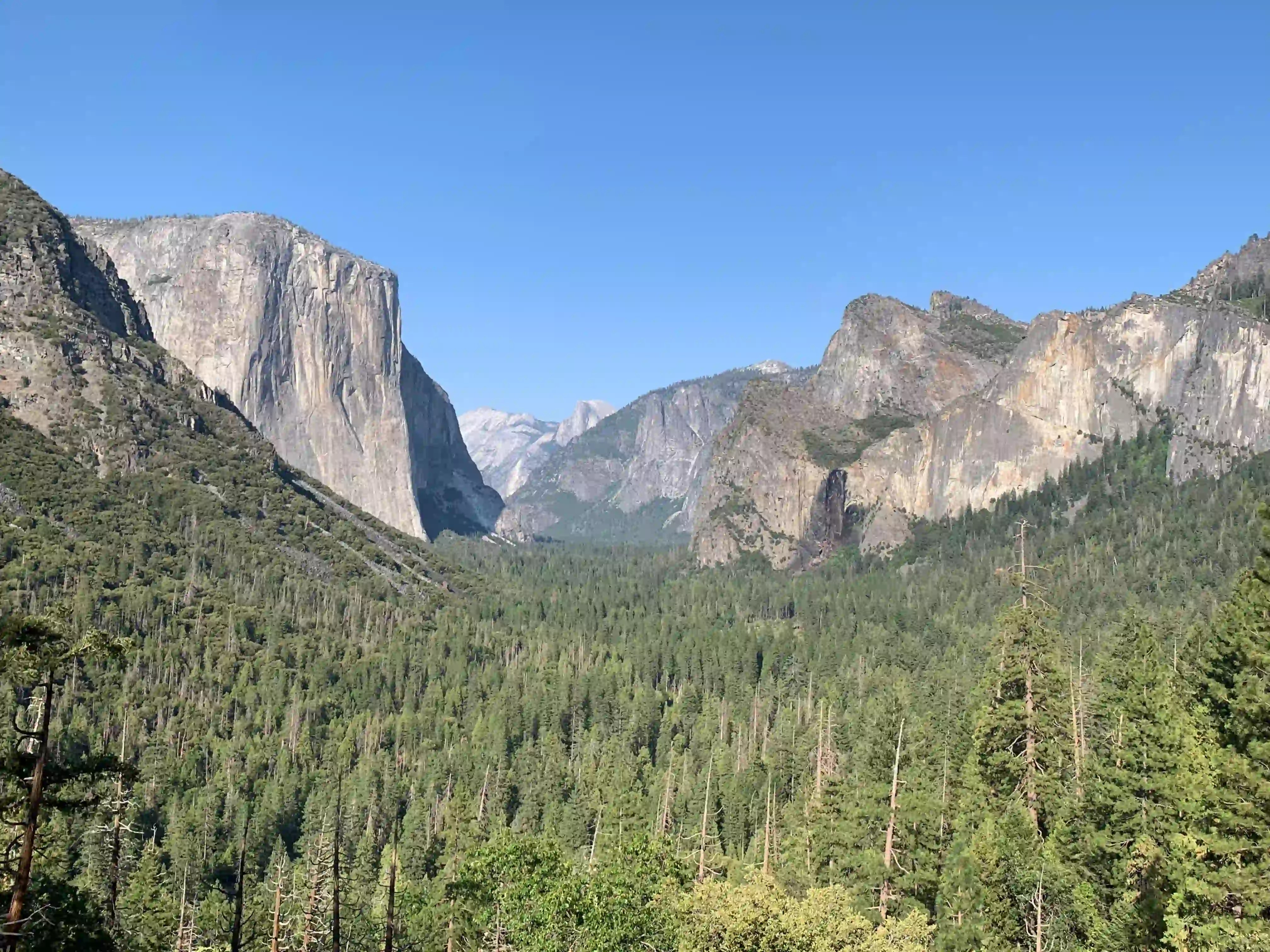 View of Yosemite Valley, California