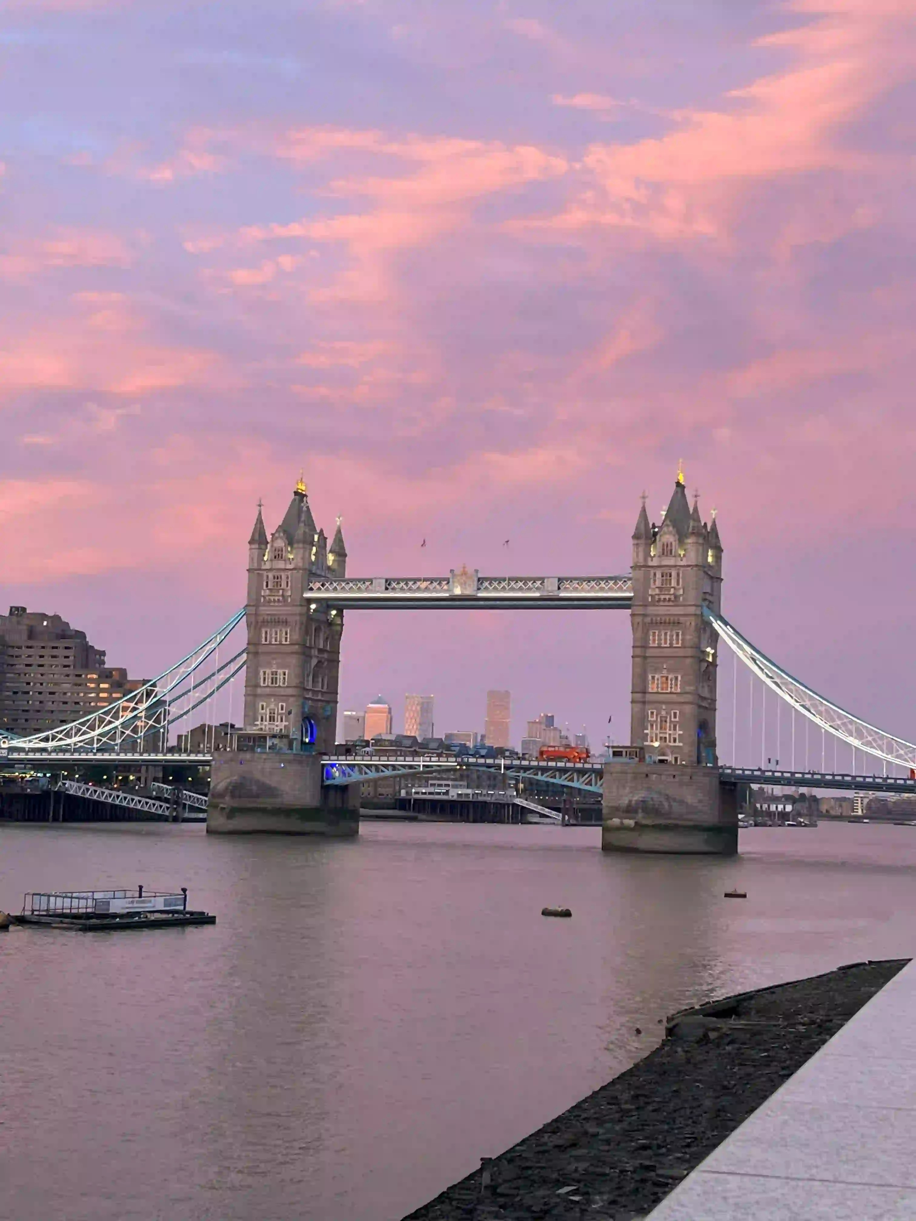The London Bridge at sunset