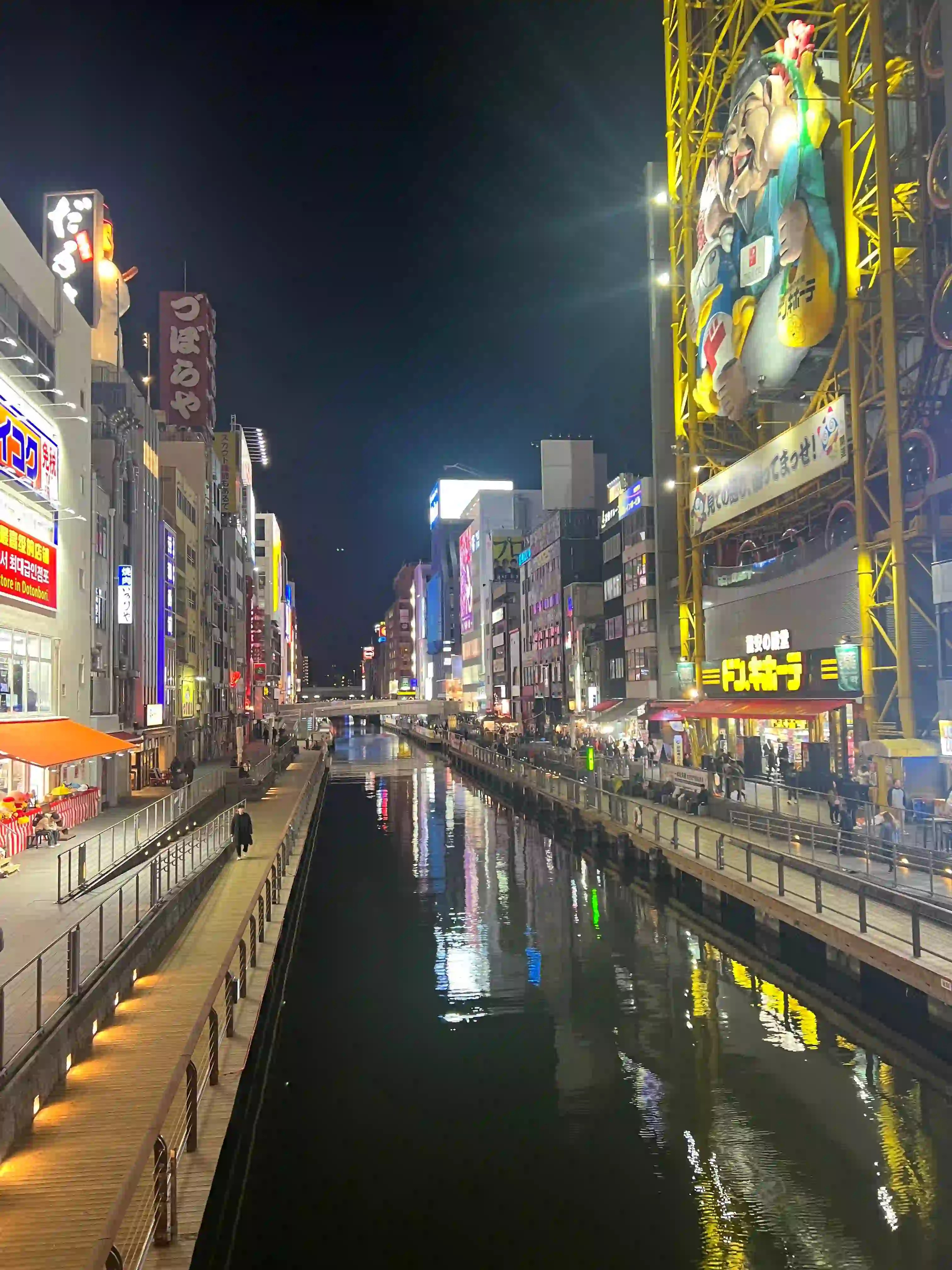 The night light in Osaka, Japan