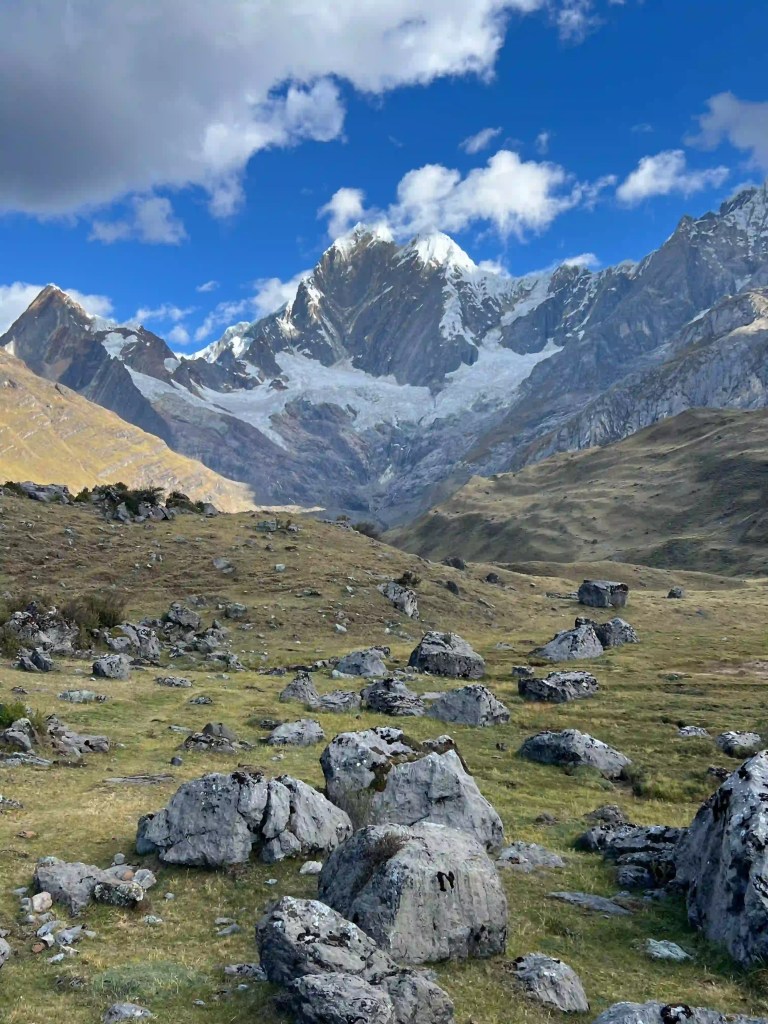 Mountain view on the Cordillera Huayhuash, Peru