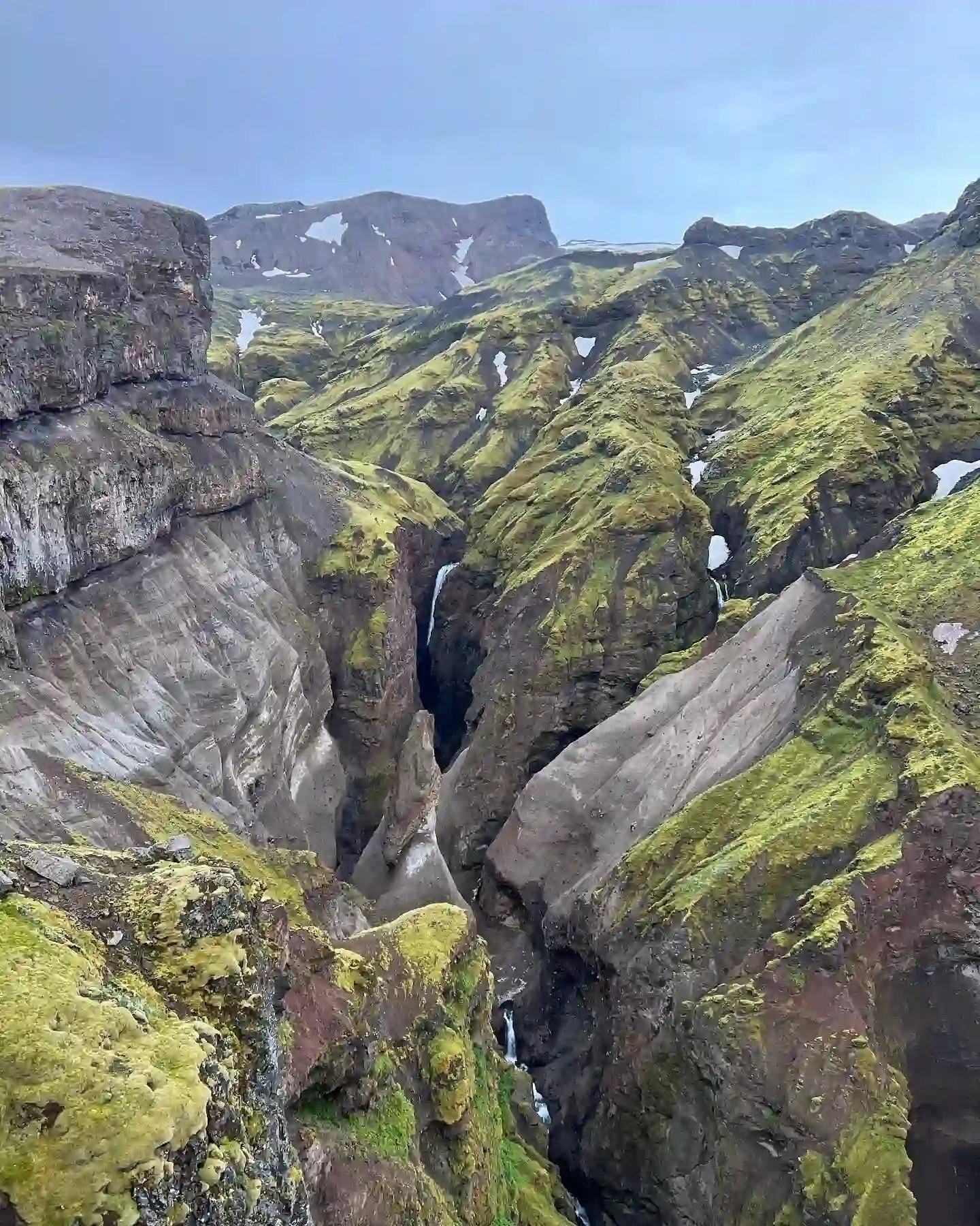 View of the beautiful Mulagljufur Canyon in Iceland